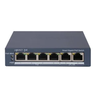 Hikvision Smart PoE • 4 Gigabit PoE порта, 60 W — DS-3E1506P-EI
