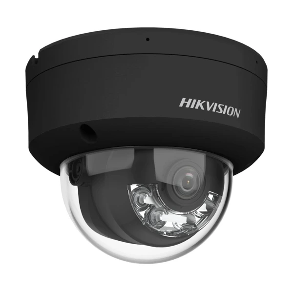 Hikvision AcuSense • 4 MP куполна камера, черна, 2.8 mm — DS-2CD2143G2-LIS2U-BLACK